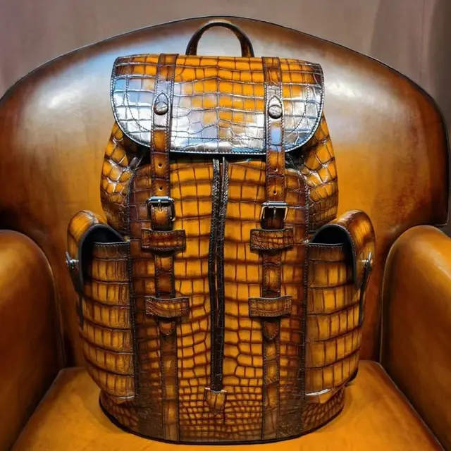 DON JOHN Crocodile Backpacks Unisex