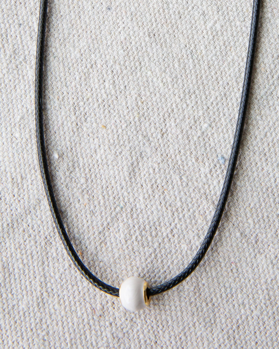 Pearl and Cord Necklace