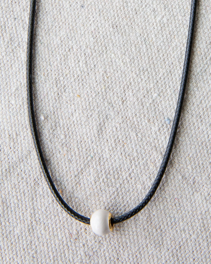 Pearl and Cord Necklace