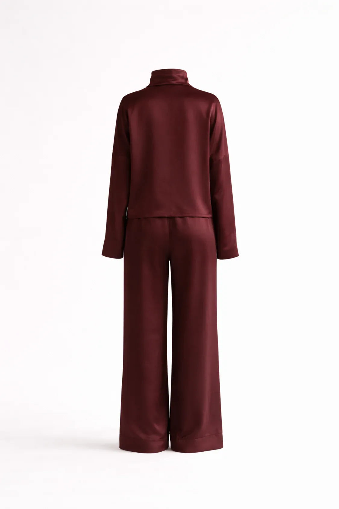 Silk/Cotton Clothing Set - Burgundy