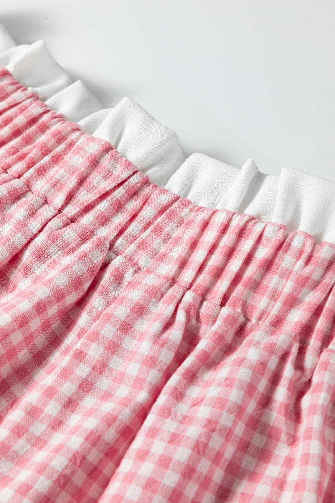 Daphne Trim Plaid Print PLUS Shorts